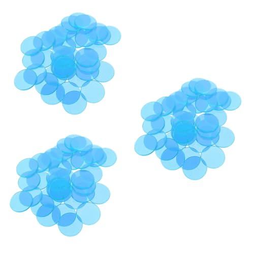 FAVOMOTO 3sets Plastic Bingo Chips Bingo Game Markers Counting Chips Game for Boys and Girls Math Early Education 100pcs*3