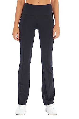 Bally Total Fitness FLP0654A-001-LARGE Women'S Standard High Rise Pocket Slim Bootcut Pant thumb #1