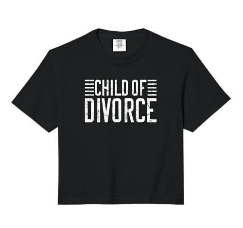Divorced AF Divorce Party Child of Divorce Comfort Colors Crop Top