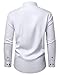 ROUWELL Mens White Dress Shirt Non Iron Long Sleeve Wrinkle Free Stretch Business Office Wedding Button Down Shirts L