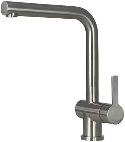 Kitchen Tap Stainless Steel Mizzo Arlori – Kitchen Sink Mixer Tap Petito – 100% Stainless Steel Mixer Tap – Matt Brushed