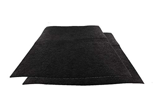 DL-pro Lot de 2 filtres à charbon actif 38 x 55 cm découpable universel pour hotte aspirante