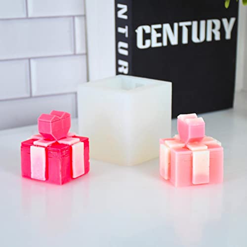 vela caixa presente,Moldes Silicone para Vela Caixa Presente Coração - Molpara caixa presente, molde