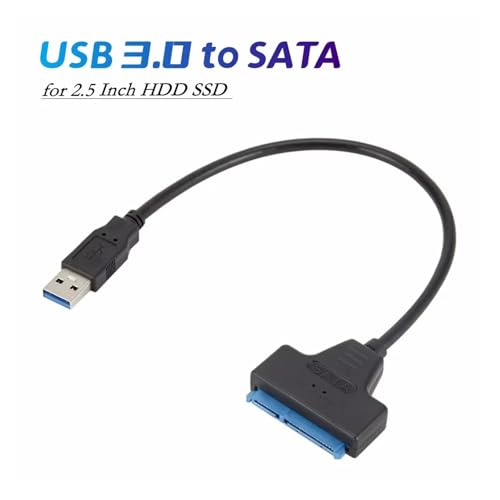 Cable SATA a USB 3.0/2.0 compatible con disco duro 2.5" miniatura 6