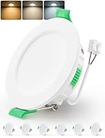 BOJIM 6er Set Einbaustrahler LED 55mm - 68mm Lochmaß, LED Spots 230V Flach für Bad, Deckenspots 4W, IP44 Wasserdicht, Warmweiß Neutralweiß Kaltweiß, Einbauleuchten für Küche Wohnzimmer