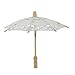 Parapluie de mariée blanc artisanat dentelle coton broderie parasol parapluie pour la photographie de mariage fournitures(2#)