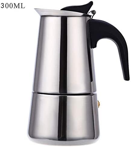 Miniatura 8 de máquinas de café 6 tazas de café de acero inoxidable, cafetera de café expreso Moka Cafetera Percolador Estufa Latte Cappuccino Café italiano español