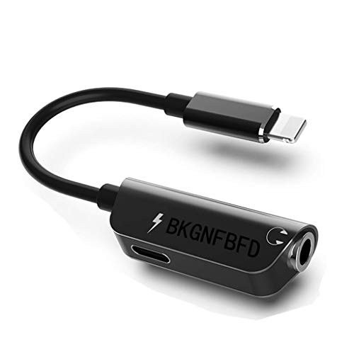 Headphone Adapter Jack Adaptor Charger for iPhone 8/8Plus for iPhone7/7Plus/X/10/Xs/XSmax,Earphone Adaptor Cable AUX Audio&Wire Control Headset Extender Connector Support iOS 10.20 Syste