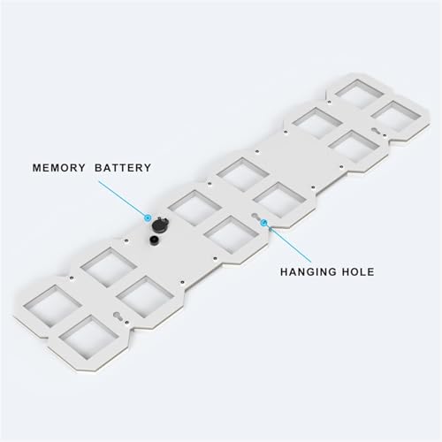 Reloj de pared LED digital oversize WiFi con temporizador miniatura 7