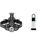 Ledlenser MH11 Outdoor Stirnlampe LED, Grau, aufladbar mit Akku, 1000 Lumen, bis 100h, Rot/Grün/Blaulicht & ML6 Warm Light LED Laterne, aufladbar mit 18650 Lithium Akku,750 Lumen, bis zu 240h Laufzeit