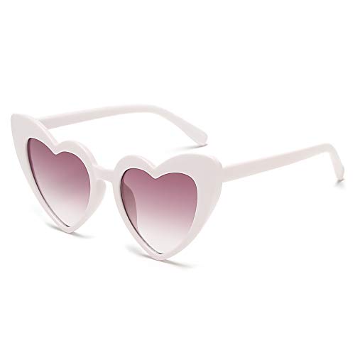 YOSHYA Heart Shaped Cat Eye Sunglasses for Women