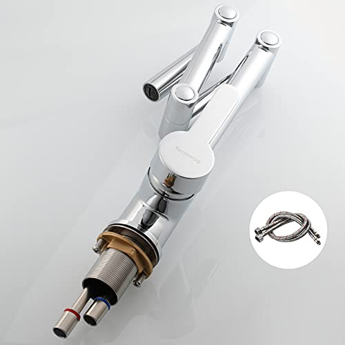 Robinetterie de cuisine avec bras oscillant rétractable pour évier