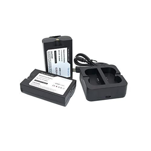 2 Packs Rechargeable 3.65V Battery And Usb Charging Station For Ring-Doorbell, Video Doorbell 2/3/4, Video Doorbell 3 Plus And Spotlight Cam Battery Li-Ion 6400Mah #TOP1