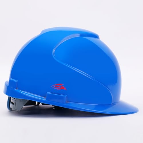 Image of PERF Safety Helmet for Construction & Outdoor Work|Easy 3D Fitting System for Any Head Size|Lightweight|4-Point Support, Easy Impact Absorption Sweatband|Maxxtra|Blue