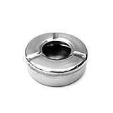 🚬【 FUNCIONALIDAD 】🠞 Cenicero de metal resistente y elegante, provisto de tapa para evitar que las cenizas se dispersen con el aire. Apto para su uso con agua 🌪️