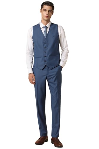 Image of Allen Solly Men's Polyester Blend Three Piece Business Suit Pants Set
