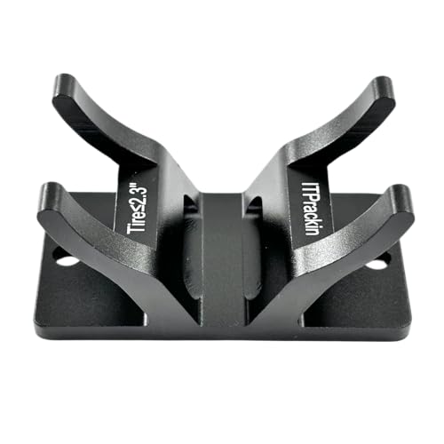 Bike Wheel Holder Aluminum Wheel Stabilizer for Pickup Truck Bed Mini Van Cargo DIY Home Rack or Car Roof Rack Fits Road Bike and MTB Bike Tires (M-for 2.3 and Smaller)