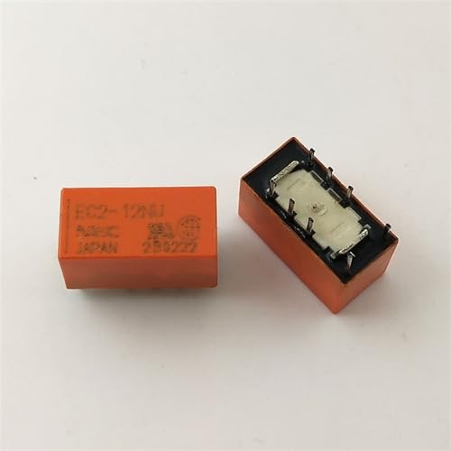 Relé EC2-12NU de 12V y 8 pines con capacidad de 2A pack de 10 unidades