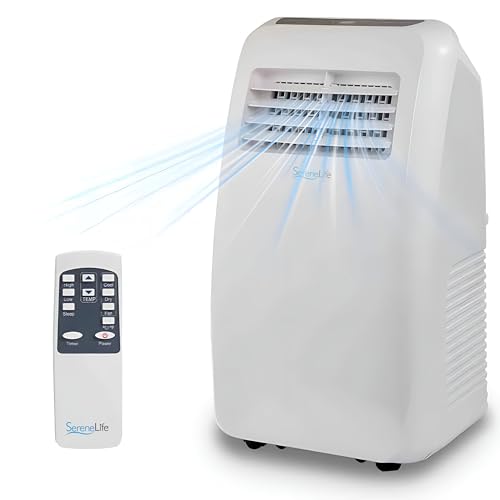 SereneLife Mobile Klimaanlae, Klimagerät, Air Conditioner, 7000 BTU, 2kW- Mobiles Klimagerät- mit Abluftschlauch, 3in1 Luftkühler,Luftentfeuchter &...