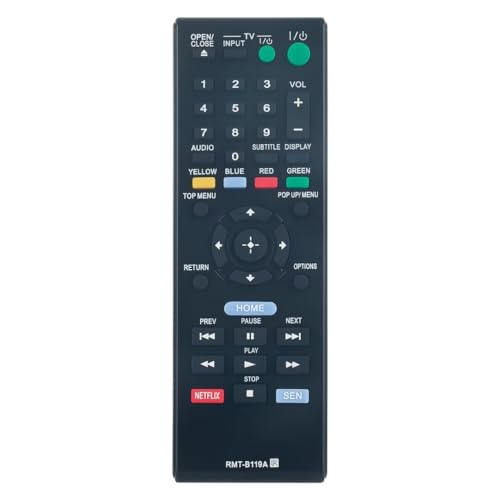 RMT-B119A RMTB119A Replace Remote fit for Sony Blu-Ray Disc DVD Player BDP-BX59 BDP-S390 BDP-S590 BDP-BX110 BDP-S1100 BDP-S3100 BDP-BX310 BDP-BX510 BDP-S580 BDPBX59 BDPS390 BDPS590 BDPBX110 BDPS1100