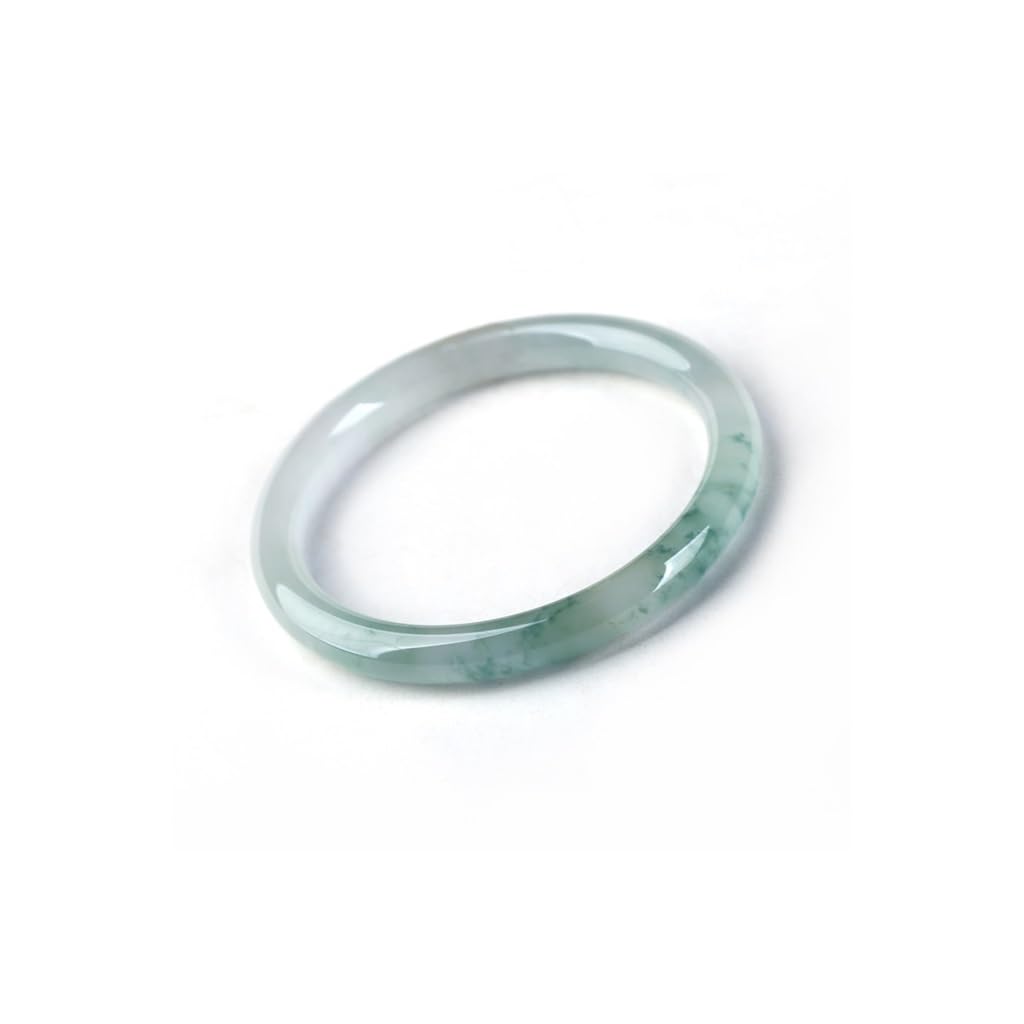 Pulsera de Jade Pulsera de Jade Tira Redonda Delgada Pulsera de Flores flotantes Tipo Hielo pequeño y Fino