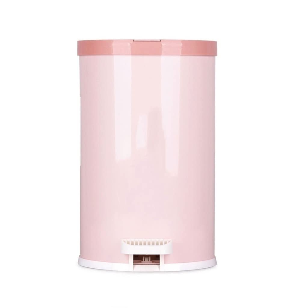 Poubelles Poubelle Ménage Salon Seau Assainissement(Pink,9l)