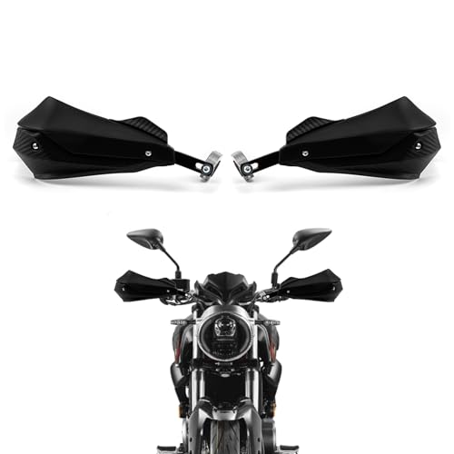 Protectores de manos APEBAZY para motos todoterreno de 7/8« (22 mm) y 1 1/8» (28 mm) con protectores de manos para motos todoterreno compatibles con motos todoterreno, motos de cross (Negro)