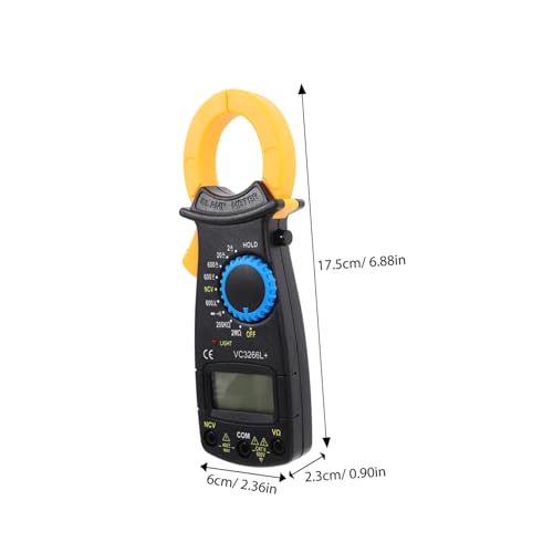 Happyyami デジタルクランプメーター 多機能電圧計 電流計 抵抗測定対応 高精バックライト表示 携帯便利素材ハンドヘルドテスター 家用電圧チ