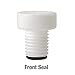 ACE GLASS 5846-04 Series Thred Solid Plug, 7, 7855-707 FETFE O-Ring Front Seal, Nylon