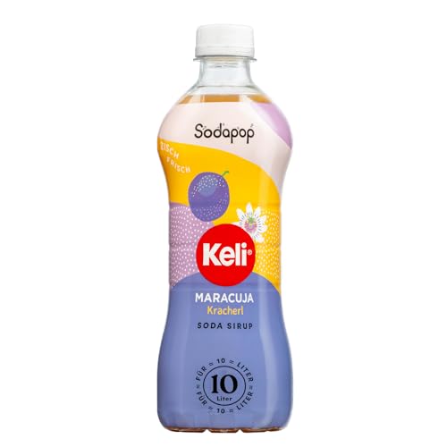 Sodapop Sirup Keli Maracuja, 500ml, für bis zu 10 Liter Fertiggetränk, kalorienarm, fruchtig