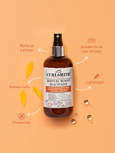 CURLSMITH - Moisture Memory Reactivator - Vegan Refresher Leave In Conditioner for Wavy, Curly and Coily Hair