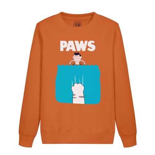 Sweatshirt enfant orca requin parodie film chat patte vêtement humour