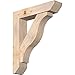 Ekena Millwork BKT0806X34X40FST06SDF Funston Slat Smooth Bracket w/Offset Brace, Douglas Fir