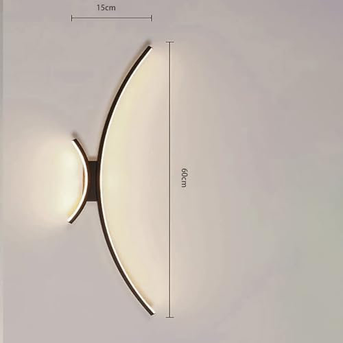 Apliques largo lineal de pared interior con tecnología LED para pasillo 4