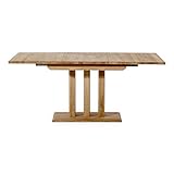 Amazon Brand – Gotland Tisch, 130/180 x 90 x 77 cm, Wildeiche Natur geölt