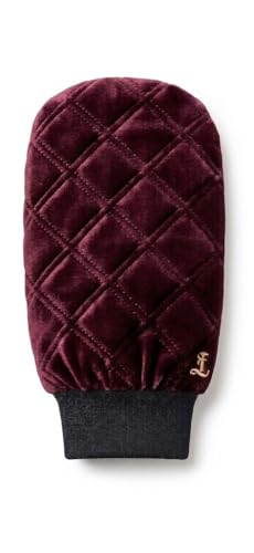 Image of Blessing Quilted Car Wash Mitt, Microfibre, Velvet Exterior, Elastic Wrist Cuff, Scratch-Free, Multi-Colour Options, Mitten Style (Wine, Blessing Quilted Car Wash Mitt)