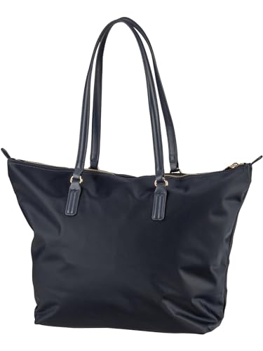 Tommy Hilfiger Borsa Tote Bag Donna Poppy Con Zip, Blu (Space Blue), Taglia Unica - 2