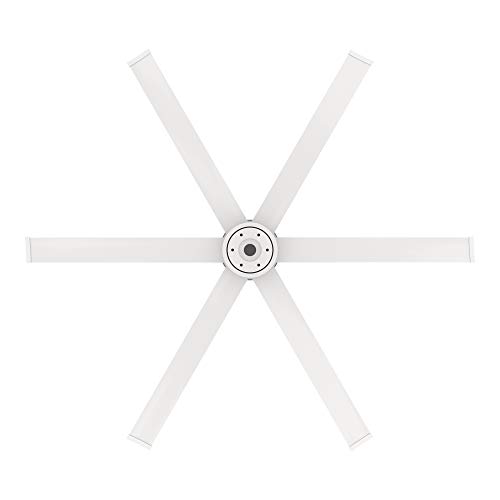 Image of Big Ass Fans i6 84 inch Smart Indoor Ceiling Fan, SenseMe Technology, High Airflow Modern Ceiling Fan, WiFi App Control, White