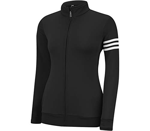 adidas Womens Climalite 3-Stripes Pullover A191 -Black/White XL