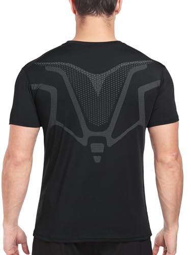Workout Shirts for Men, Quick Dry Athletic Gym Active T Shirt for Running, Breathable Outdoor Training Shirts4