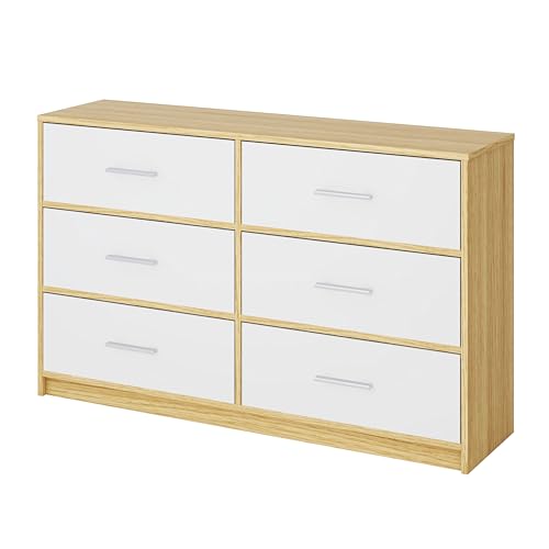 Opiniones y reviews de Cajonera Blanca Madera los 5 más buscados. 49 MU:4LIFE Cómoda Elegancia De 6 Cajones, Almacenamiento para Hogar Y Oficina, Organizador Cajonera De Estructura Madera y Cajones De Tela No Tejida y Cubiertas De MDF (Madera Clara...