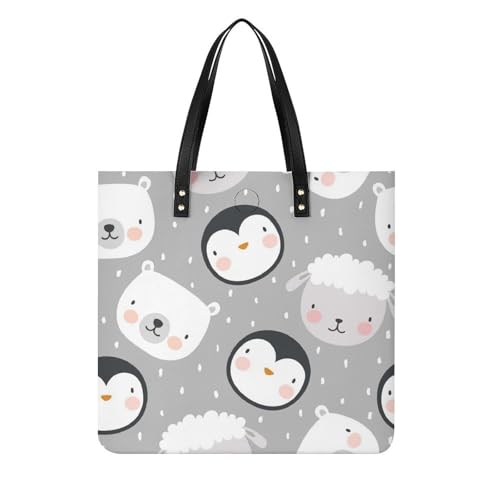 Sac à bandoulière pingouin chèvre cabas idéal pour vos voyages et sorties