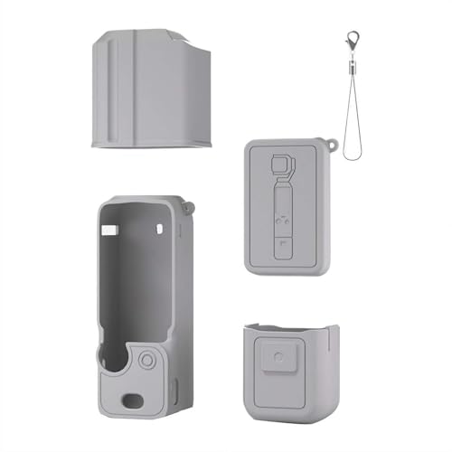 For DJI Osmo Pocket 3��p �V���R���P�[�X �ی�J�o�[ 4/6�_�Z�b�g �S�ʕی� �ϏՌ� ���h�~ �h�o �����h�~ �����h�~�X�g���b�v�t�� ����\ for DJI Pocket 3�A�N�V�����J�����A�N�Z�T���[