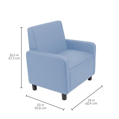 Image of FDP Kid Comfort Collective Modular Club Chair with Arms - Powder Blue