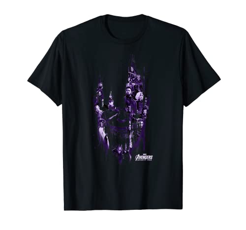 Marvel Infinity War Paint Splat Thanos Head Camiseta