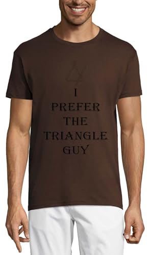 T-shirt en coton pour homme Chocolat I Prefer The Triangle Guy
