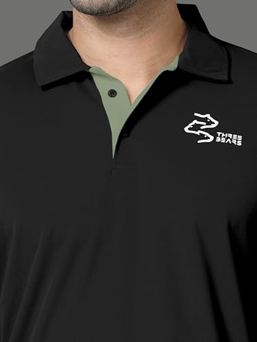 Image of Polo Neck Cotton Blend T-Shirt