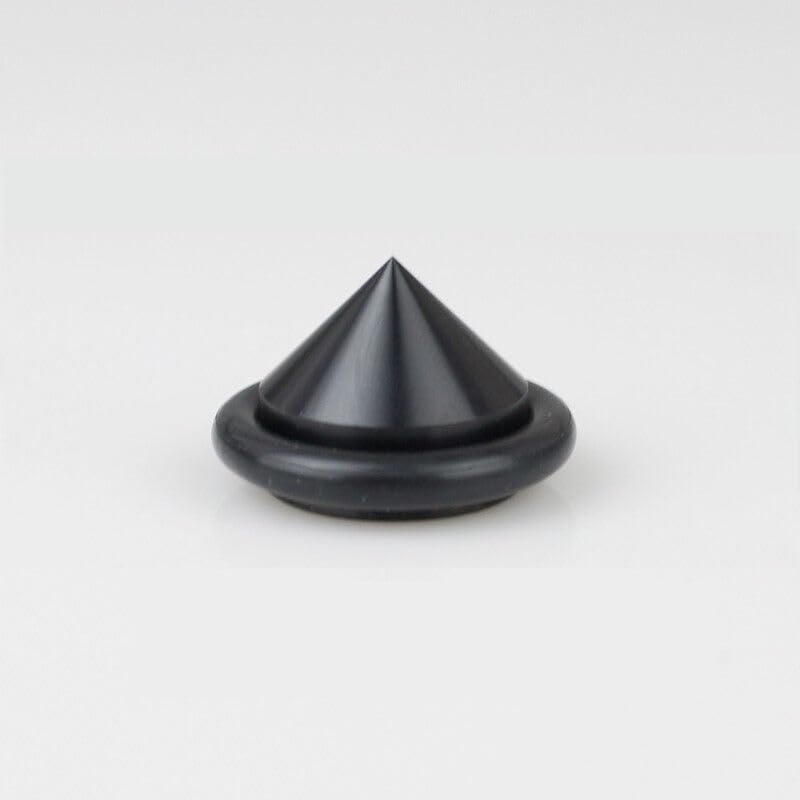 Generic 4pcs 23mm Aluminium Speaker Spike+Pad Base Amplifier Isolation Stand Feet #Black