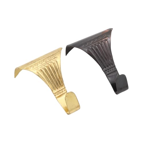 Image of Victorian Picture Rail Hooks in Solid Brass 10 pc (Bronze)