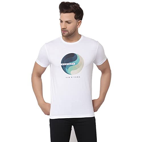 Image of Red Tape Men White Printed T-Shirt